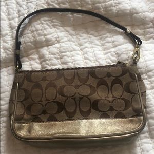 Coach gold purse